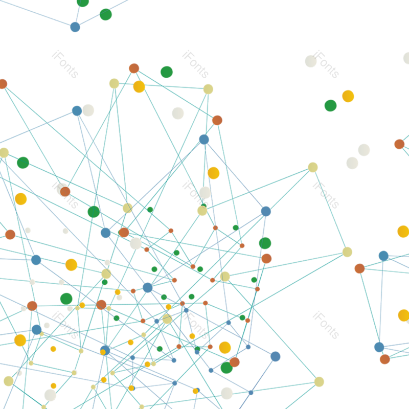 线条图片,科技感元素,抽象PNG,圆点免抠素材